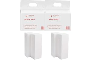 Hakimi 8 KG Salt Block Water Softener for Kitchen, Dishwasher, Industrial Use | Compatible with Most Water Softener Machine | Each Pack Contains 2 Blocks of 4KG Each (Pack of 2)