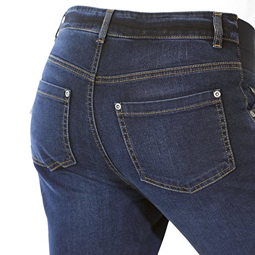 2HEARTS Umstands-Jeans We Love Basics/Umstandsmode Damen/Schwangerschaftshose/gerades Bein/dunkelblau -