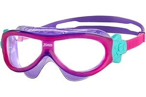 Zoggs Kids' Phantom Mask with UV Protection And Anti-fog Swimming Goggles, 0-6 Years