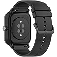 HOMTERN 20mm Width Straps Compatible with AMAZFIT GTS/GTS 2 Mini/GTS 3,BIP U/BIP S/BIP S Lite And GTR 42MM,Flexible Silicone Durable Smartwatch Watch Replacement Bands for Women Man