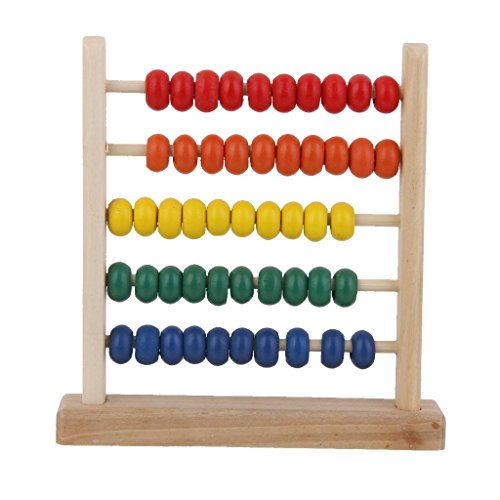 Wooden Bead Abacus Counting Number Kids Preschool Math Learning Teaching Toy