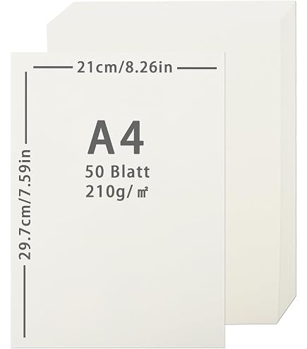 Lot De 40 Feuilles Papier Carte Ivoire A4 250 G/m² - Papier Crème Pour Bricolage, Cartes, Invitations