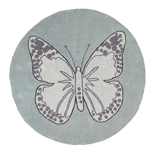 Lorena Canals Butterfly Vintage Washable Rug (Green)
