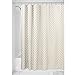 Produktbild iDesign 63520EU Diamond Duschvorhang, 183 x 0,254 x 183 cm, gold/metallic, stoff