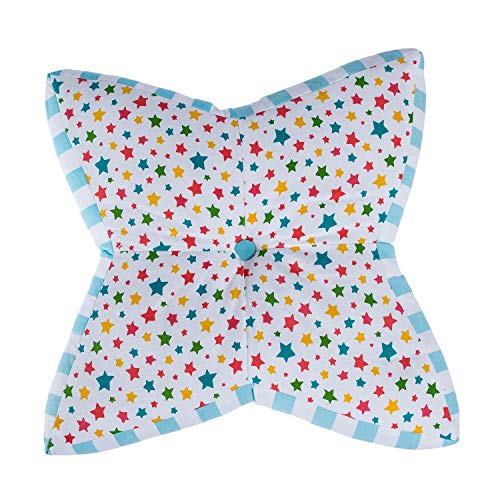 Homescapes Multi Coloured Star Floor Cushion Large Decorative