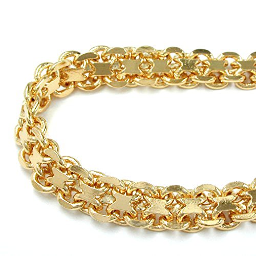 Latotsa Vergoldete Königskette Kette Halskette Gelbgold Gold Plattiert Vergoldet Goldkette Schmuck