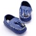 Estamico Baby Boys Tassel Moccasins Leather Infant Shoes Navy US 4