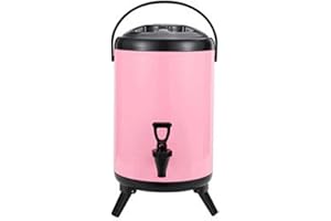 PLPLAAOO Distributore di Bevande, Distributore di Bevande Coibentato da 8 Litri, Secchio Per Distributori di Bevande Calde E Fredde, Distributore di Bevande in Acciaio Inossidabile