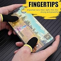 WOXOT Pubg Anti-Slip Thumb Sleeve, Slip-Proof Sweat-Proof Professional Touch Screen Thumbs Finger Sleeve for Pubg Mobile Phone Game Gaming Gloves Made up of Rare Material