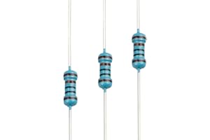 EDGELEC 100pcs 1K ohm Resistor 1/4w (0.25 Watt) ±1% Tolerance Metal Film Fixed Resistor, Multiple Values of Resistance Optional