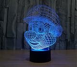SmartEra® 3D optische T?uschung Super Mario Nacht USB Touch Taste LED Schreibtisch Tabellen Licht Lampe Tischleuchte - 3