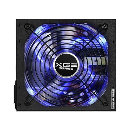 TooQ TQXGEII-600SAP - Fuente de alimentaci  n Gaming  600W  PFC Activo  ATX 12V V2 31  Certificaci  n 80 Plus Bronze  led Ventilador apagable  Color Negro