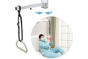 NEPPT Trapezio da letto per anziani, per trazioni e handicap, barre trapezoidali mediche per alzarsi dal letto, ospedale, trapezio sopraelevato, barra di supporto per la mobilità del letto, barra di