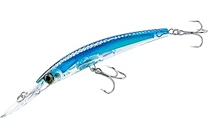 DUEL Yo-Zuri Crystal 3D Minnow Deep Diver Lure, Blue Tiger, 6-Inch