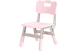 X IANGYU Kids Adjustable Study Classroom Chairs Plastic Kids Seat For Home Indoor Pink