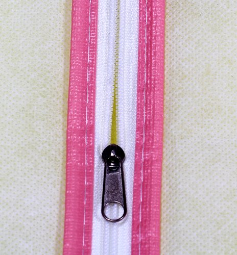 HIMRY® Atmungsaktiver Kleidersack Schutzhülle für Kleider / Abendkleider / Anzüge / Mäntel – ca. 154 cm – Reissverschluss , Pink, KXB-106 Pink - 3