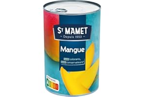 GÉNÉRIQUE St Mamet - Mangues en tranches 425g - Épicerie sucrée - Fruits au sirop savoureux pour desserts et compotes - Lot De 4