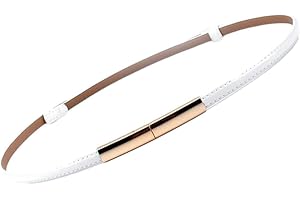 Oyccen Femme Ceinture en Cuir Mince avec Boucle en Alliage Dames Robe Ceintures Décorative