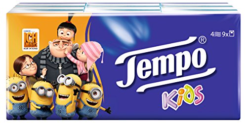 Preisvergleich Produktbild Tempo Taschentücher "Kids" 9 x 5 Tücher, 5er Pack (45 Päckchen)