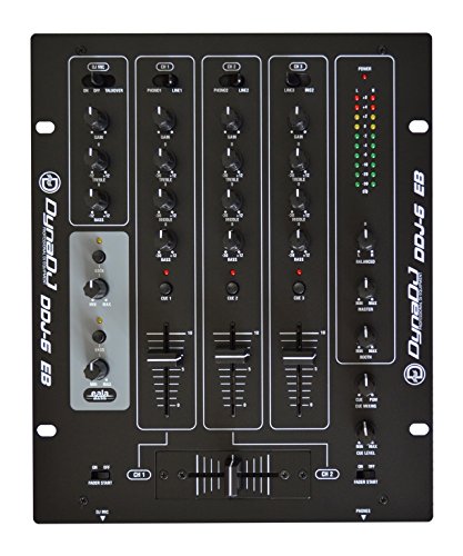 Dynatech DynaDJ DDJ-6EB Three Channel DJ Mixer with Effects