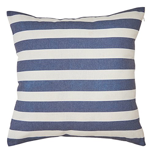 Avanzza 2er-Set Kissenhülle / Kissenbezug 50×50 cm in Maritimblau für Kissen, Sofakissen / Sofa Kissen und Dekokissen / Deko Kissen aus der Linie Decor Chic - 2