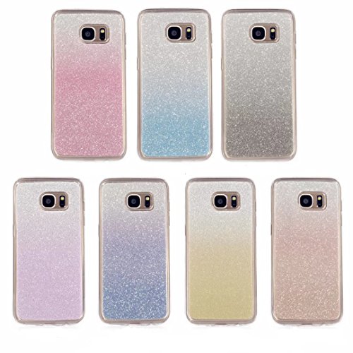 MUTOUREN Samsung Galaxy S7 Caso funda de movil silicona funda la caja
del tel fono TPU resistencia a la ca da de silicona concha calidad alta
moda sencillo cambio gradual matorral - rosa Caja