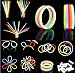 Produktbild BBM 100 Knicklichter Glow Sticks Set für Brillen, Dreifach Armbänder, ein Stirnband, Ohrringe, Blumen