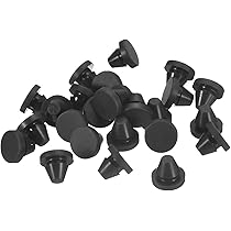 Tappi In Silicone Per Fori | Chiusura A Pressione | Diametro 8mm | Grigio 20 Pezzi