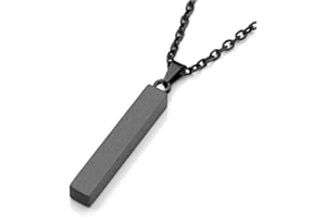 Zysta Ciondolo in Acciaio Inox con Catenina Collana per Donna Uomo Unisex Gioiello Regalo per Lui/Lei di Compleanno Anniversario Natale