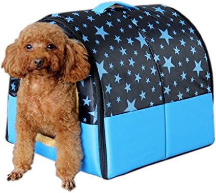 Mixse Cozy 2-in-1 Pet house and Sofa Non-Slip Dog Cat Igloo Beds 3-Size, Starry Large