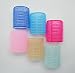Meta-U 10pcs LARGE Velcro Cling Rollers Curlers Hair Style Salon DIY Pink 4.9cm DIA