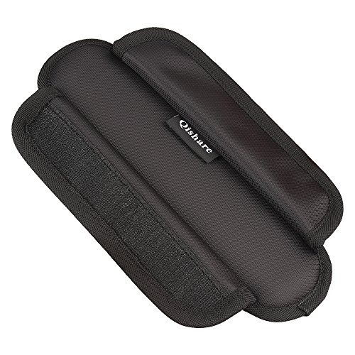 Qishare Abnehmbare Schultergurt Auflage Weiche Luftkissen Wiedereinbau Auflage f  r B  gel  Schwarzes-2Pcs 