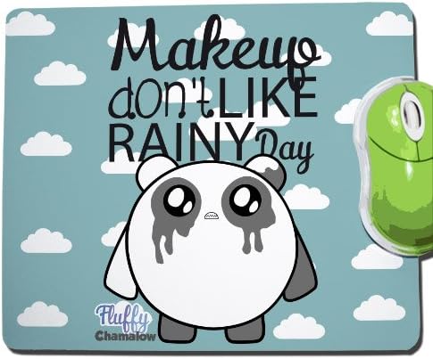 Just Don't Like Rainy Day Medium Mouse Pad Fluffy Chamalow – Chamalow Shop