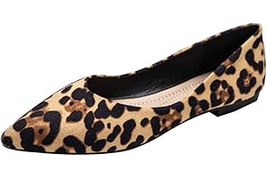 Jamron Donna Punta Ballerine Leggero Piatto Pumps