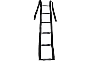 RUIXIA Bed Aid Aid Handle Adjustable Bed Ladder Rope Ladder 190 cm x 23 cm Pull-Up Rope Lifter Lifting Frame Handles Bed Aid Devices for Adults Elderly People Disabled Handicap