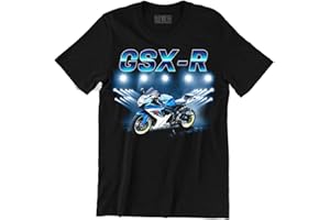 MOTARD FRANÇAIS GSX-R Motorcycle T Shirt Black Mens 100% Cotton Regular Fit Motorcyclist Gift