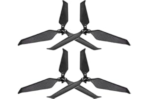 Dilwe 3-łopatkowe śmigło, rekwizyt szybkozłączki z włókna węglowego 8743 składane śmigło z redukcją szumów do DJI Mavic 2 Pro / pilot zdalnego sterowania zoom do quadrocoptera dronów