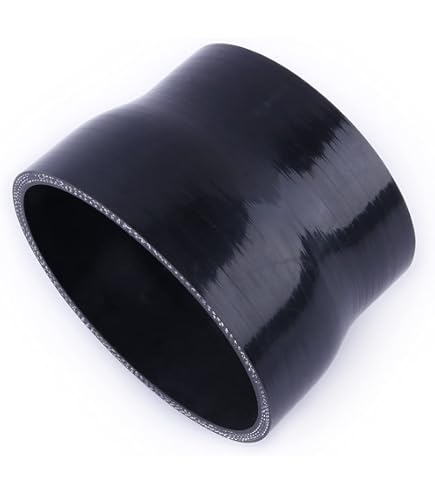 2 To 2.5 Silicone Coupler 2.5" TO 2 1/2" Straight Silicone Hose Black-Red 63mm 2 In Intercooler Pipe - Foto 2