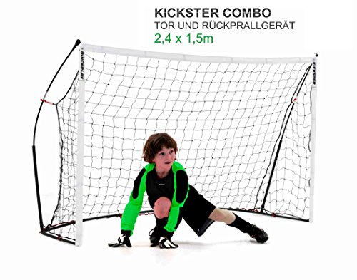 QUICKPLAY Kickster Combo 2,4 x 1,5m Fußballtor & Rückprallwand - 4