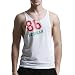 Produktbild SANFASHION Herren Sommer Lässige Mode Weste Mesh Luftdurchlässige Sport Unterhemden Brief Gedruckt Ärmellos Tankshirt