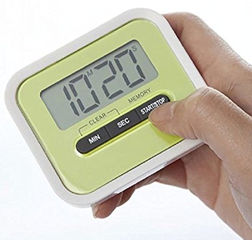 DaoRier Digital Küchen Timer Elektronischer Stoppuhr Küchenwecker Kurzzeitmesser Digitaler Kitchen Timer mit großem LCD Display Lautem Alarm Rot - 8