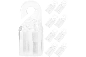 Holibanna 10 pezzi di connettori a gancio, tappo a barra, per tende, verticali, asta di azionamento, gancio rotante, per riparazione di persiane