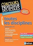 Annales CRPE : Toutes les disciplines