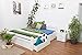 Produktbild Doppelbett/Stauraumbett"Easy Möbel" K4 inkl. 2 Schubladen und 1 Abdeckblende, 180 x 200 cm Buche Vollholz massiv weiß lackiert
