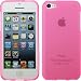 Produktbild PhoneNatic Case kompatibel mit Apple iPhone 5c - rosa Silikon Hülle matt + 2 Schutzfolien