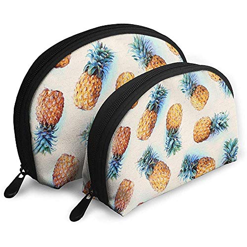 Beaucoup d’ananas WomenTravel Cosmetic Bags Tissu imperméableSac de Maquillage Petit Sac Pochette