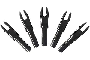 ZSHJGJR 50pcs Flecha Plástica de la Arcada Nocks Inserta el Pin Nock para el Eje de la Flecha del Diámetro Interno 4.2mm