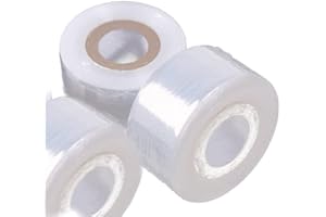 Chiloskit 3 Rollos de Cinta autoadhesiva para Manualidades con árbol de Frutas, parafilm, Cinta para Manualidades, Suministros de guardería, Plantas, Herramientas, Herramienta de grafiado, White