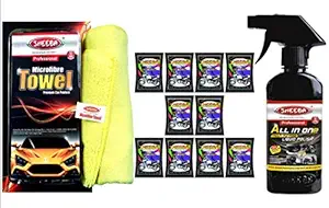 Sheeba Bike Scooter Polish Kit with Microfiber Towel (Pack of 3)