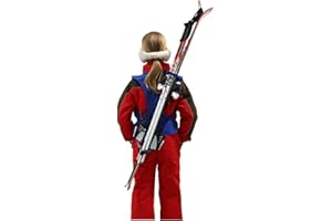 Wantalis - Skiback kid - Un produit révolutionnaire pour porter vos skis en libérant vos mains - Bretelles adaptables et réglables - Taille enfant 1m30 maxi